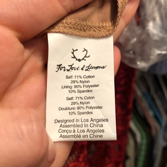 For Love & Lemons Sheer Lace Midi Dress - Picture 4 of 5